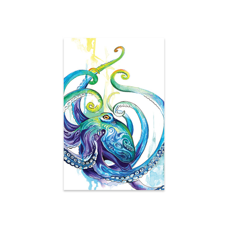Dovecove Octopus On Plastic / Acrylic by Katy Print Wayfair